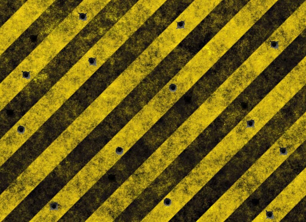 Hazard stripes