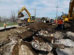 Rocks and Excavators