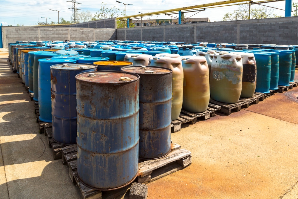 Barrels of hazardous waste